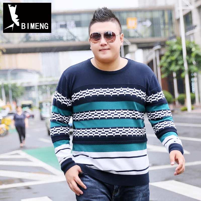 BIMENG Brand Plus Size 3XL 4XL 5XL 6XL 7XL Can 150kg Men Wear Pullovers Striped Sweaters 98
BIMENG Brand Plus Size 3XL 4XL 5XL 6XL 7XL Can 150kg Men Wear Pullovers Striped Sweaters 98