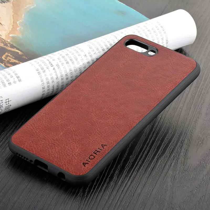 Case for Huawei Honor 10 View luxury Vintage Leather skin capa with Slot phone cover huawei honor v10 case funda coque | Мобильные