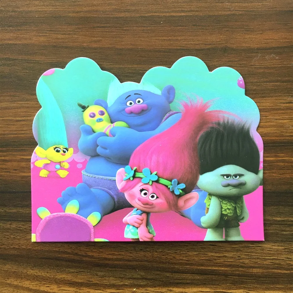 10PC/Lot trolls tangled elves theme Invitation Card for Children Birthday party decoration party Card
10PC/Lot trolls tangled elves theme Invitation Card for Children Birthday party decoration party Card