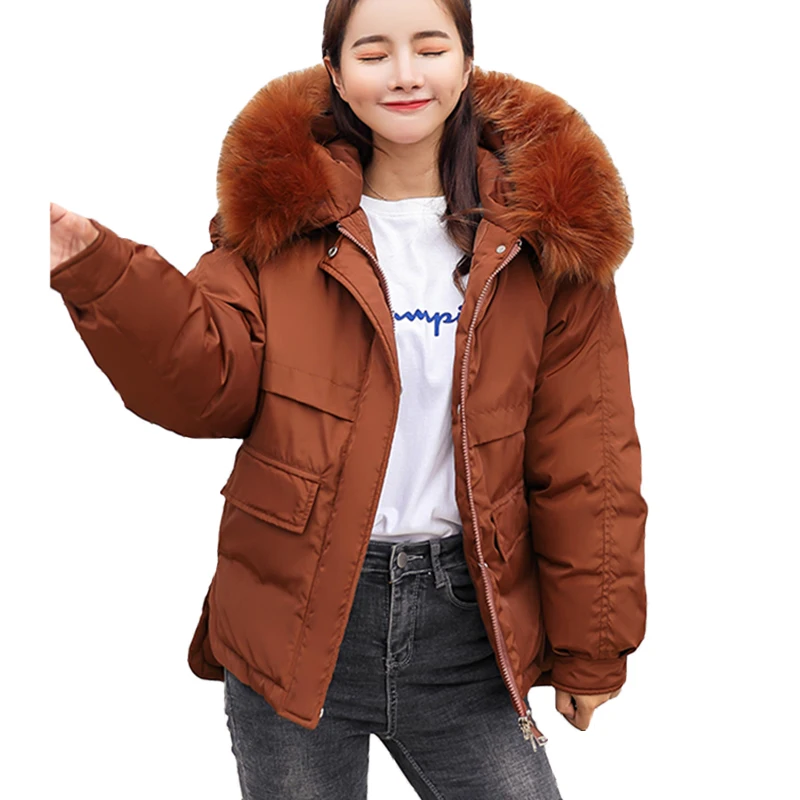 2018 fur collar women winter hooded coat Thick female big size outerwear parka girls warm short jacket slim jaqueta feminino
2018 fur collar women winter hooded coat Thick female big size outerwear parka girls warm short jacket slim jaqueta feminino