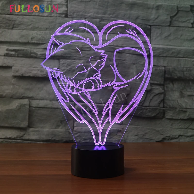 Fox Night Light Creative Table Lamp Christmas Lights Animal LED 3D Illusion Lamp for Children Room Cute Decorative Lamp
Fox Night Light Creative Table Lamp Christmas Lights Animal LED 3D Illusion Lamp for Children Room Cute Decorative Lamp