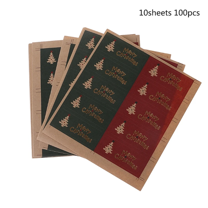 New 100Pcs Merry Christmas Package Seal Sticker For Gift Label Sticker Scrapbooking
New 100Pcs Merry Christmas Package Seal Sticker For Gift Label Sticker Scrapbooking