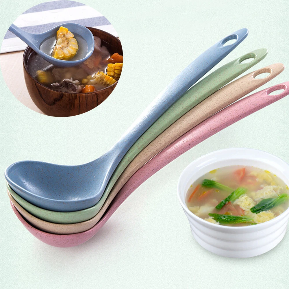 New 1pc Colorful Wheat Straw Soup Spoon Stalk Spoon Rice Ladle Tableware Meal Dinner Scoops Cooking Tool Kitchen Supplies
New 1pc Colorful Wheat Straw Soup Spoon Stalk Spoon Rice Ladle Tableware Meal Dinner Scoops Cooking Tool Kitchen Supplies