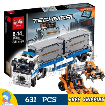 631pcs 2in1 Technic Container truck and loader Straddle-Carrier Yard 20035 Figure Building Blocks Toys Compatible With Lago
631pcs 2in1 Technic Container truck and loader Straddle-Carrier Yard 20035 Figure Building Blocks Toys Compatible With Lago