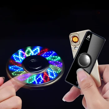 Spinner Lighter USB Tungsten Turbo Cigarette Lighter Windproof USB Electronic Lighters 18 LED Patterns
Spinner Lighter USB Tungsten Turbo Cigarette Lighter Windproof USB Electronic Lighters 18 LED Patterns