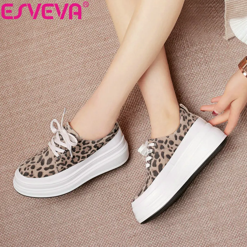 ESVEVA 2019 Women's Vulcanize Shoes Platform Round Toe Shoes Wedges Med Heels Lace Up Western Style Women Shoes Pumps Size 34-39
ESVEVA 2019 Women's Vulcanize Shoes Platform Round Toe Shoes Wedges Med Heels Lace Up Western Style Women Shoes Pumps Size 34-39