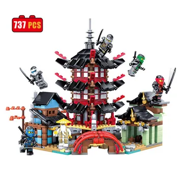 737pcs Ninja Temple of Airjitzu Ninjagoes Smaller Version Model Building Blocks Toys Kids Birthday Christmas Gifts
737pcs Ninja Temple of Airjitzu Ninjagoes Smaller Version Model Building Blocks Toys Kids Birthday Christmas Gifts