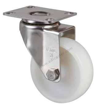 2PCS EDL Light 3 Inch Stainless Steel Casters Wheels 80Kg Nylon Wheels Castors Plate Swivel Iron Brake Industrial for trolley 
2PCS EDL Light 3 Inch Stainless Steel Casters Wheels 80Kg Nylon Wheels Castors Plate Swivel Iron Brake Industrial for trolley