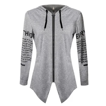 Autumn Hoodies Letters Printing Fleece Big Yards Zipper Hooded Jacket Casual Chiffon&Cotton Full Sleeve Hoodies
Autumn Hoodies Letters Printing Fleece Big Yards Zipper Hooded Jacket Casual Chiffon&Cotton Full Sleeve Hoodies