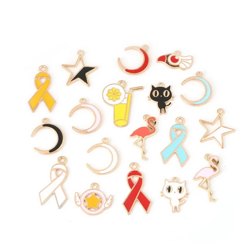 New Arrival 6-10Pcs/lot Cute Flamingo Mix Shapes Enamel Charm Pendant For DIY Jewelry Findings Necklace Bracelet Earring Making
New Arrival 6-10Pcs/lot Cute Flamingo Mix Shapes Enamel Charm Pendant For DIY Jewelry Findings Necklace Bracelet Earring Making