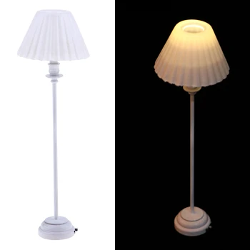 2Pcs 1/6 Dollhouse Miniature Furniture Floor Lamp With Lampshade LED Light Bedside Lamp Mini Doll House Accessory
2Pcs 1/6 Dollhouse Miniature Furniture Floor Lamp With Lampshade LED Light Bedside Lamp Mini Doll House Accessory