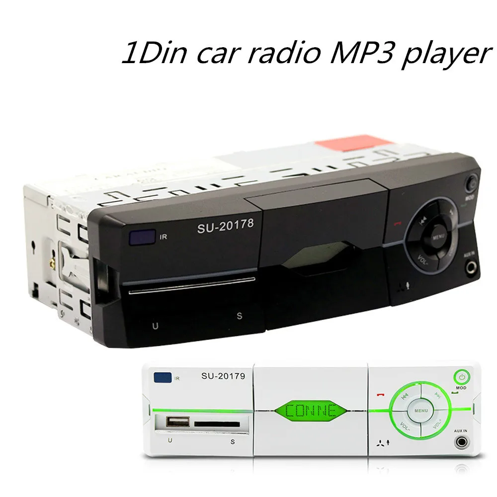 Автомагнитола 12 В 1DIN Bluetooth FM стерео поддержка держателя USB MP3 WMA SD AUX зарядное