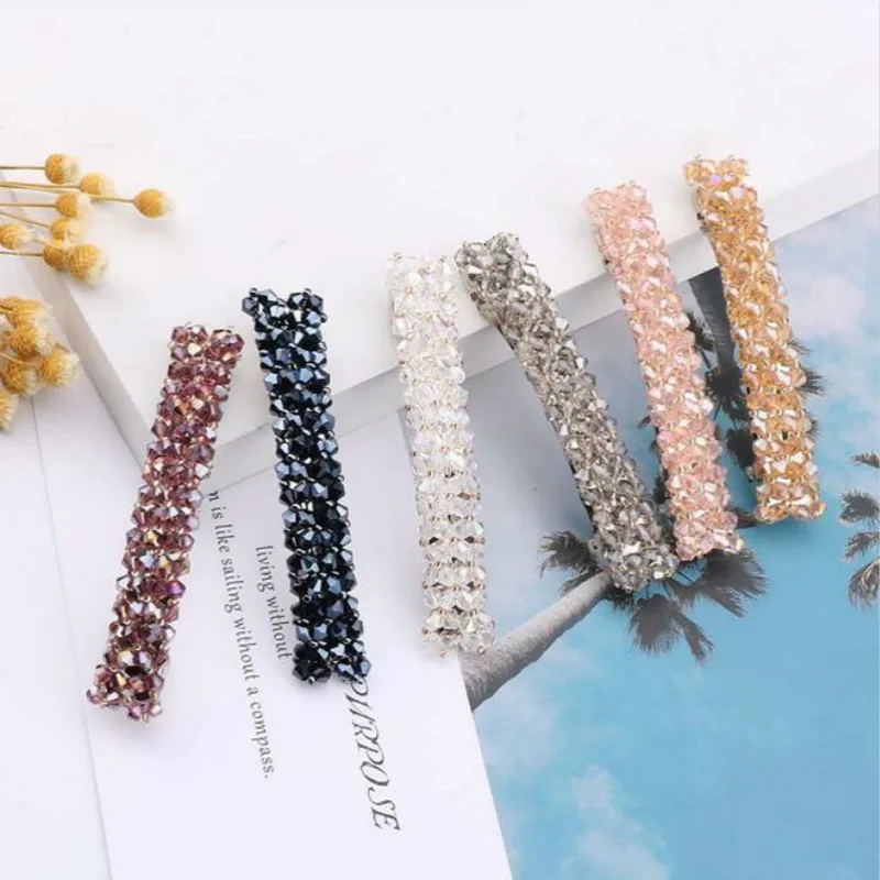 1Pcs Bling Crystal Hairpins Headwear forWomen Girls Rhinestone Hair Clips Pins Barrette Styling Tools Accessories
1Pcs Bling Crystal Hairpins Headwear forWomen Girls Rhinestone Hair Clips Pins Barrette Styling Tools Accessories