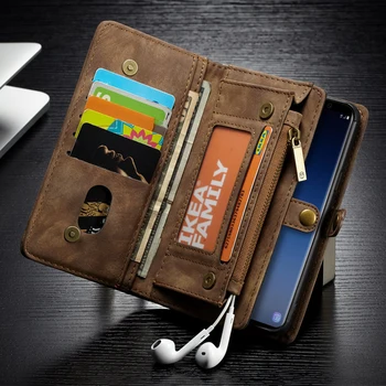 Luxury Genuine Leather Wallet Case For Samsung Galaxy S9/ S9 Plus Phone Cases Vintage Flip Magnetic Leather Silicone Back Cover
Luxury Genuine Leather Wallet Case For Samsung Galaxy S9/ S9 Plus Phone Cases Vintage Flip Magnetic Leather Silicone Back Cover