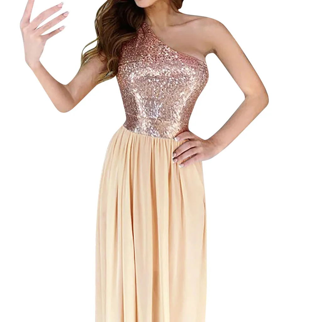 Dress Women Party Nigh Sequin Party Long Dress Sleeveness One Shoulder Sexy Dresses Sexy Elegant Women Clothes 2019
Dress Women Party Nigh Sequin Party Long Dress Sleeveness One Shoulder Sexy Dresses Sexy Elegant Women Clothes 2019