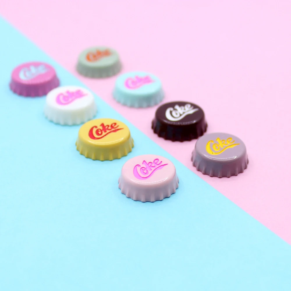 50pcs/lot 15X15mm resin Simulation coke beer bottle cap resin crafts Cabochon Embellishment for diy phone accessories
50pcs/lot 15X15mm resin Simulation coke beer bottle cap resin crafts Cabochon Embellishment for diy phone accessories