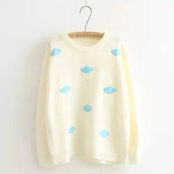 Winter Autumn Cute Women Sweaters Kawaii Knitted Sweater Casual Long Sleeve Female Pullovers Jumper Top Pull Femme
Winter Autumn Cute Women Sweaters Kawaii Knitted Sweater Casual Long Sleeve Female Pullovers Jumper Top Pull Femme