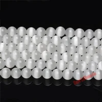 Fctory Price Natural Moon Stone Beads ,White Cat Eye Round Loose Beads 16