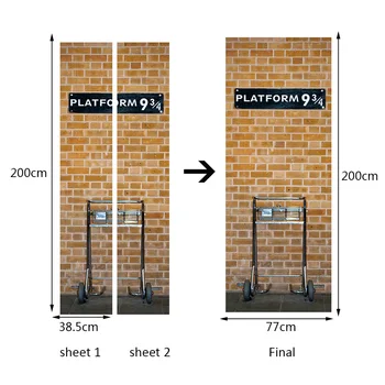 2 Panels Brick Wall Trailer Art Picture Mural Wall Stickers Door Sticker Wallpaper Decals Home Decoration July0109
2 Panels Brick Wall Trailer Art Picture Mural Wall Stickers Door Sticker Wallpaper Decals Home Decoration July0109
