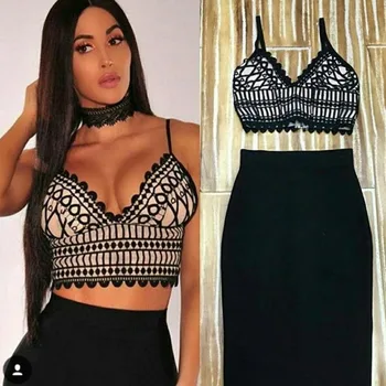 High Quality 2 Two Piece Set Women Midi Dress 2018 New Style Fashion Spaghetti Strap Strapless Sexy Party Bandage Dress Vestidos
High Quality 2 Two Piece Set Women Midi Dress 2018 New Style Fashion Spaghetti Strap Strapless Sexy Party Bandage Dress Vestidos