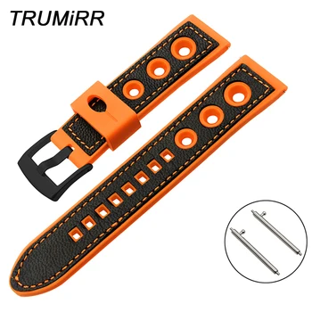 Genuine Leather + Silicone Rubber Watchband for Fossil Q Founder Wander Crewmaster Grant Marshal Quick Release Strap Watch Band
Genuine Leather + Silicone Rubber Watchband for Fossil Q Founder Wander Crewmaster Grant Marshal Quick Release Strap Watch Band