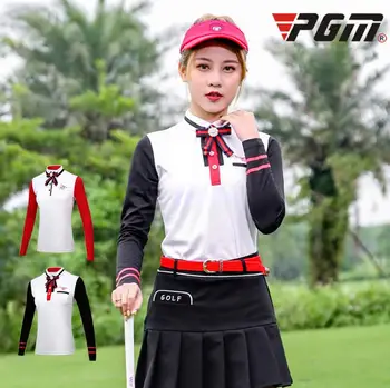 PGM college style sportswear autumn winter women long sleeved golf T-shirt Bow decoration slim breathable ladies Golf shirt tops
PGM college style sportswear autumn winter women long sleeved golf T-shirt Bow decoration slim breathable ladies Golf shirt tops