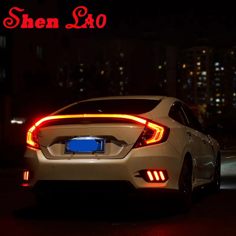 ShenLao Led rear driving lights for Honda Civic 10th 2016 2017 Led Brake Lights rear bumper lamp warning light
ShenLao Led rear driving lights for Honda Civic 10th 2016 2017 Led Brake Lights rear bumper lamp warning light