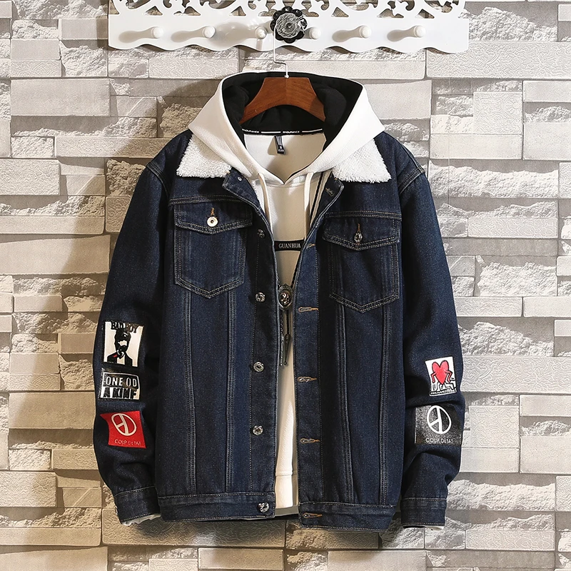 Denim Jeans Casual England Style New 2019 Spring Autumn Jacket Men Brand Clothes Plus Asian Size M-5XL With Hoodies
Denim Jeans Casual England Style New 2019 Spring Autumn Jacket Men Brand Clothes Plus Asian Size M-5XL With Hoodies