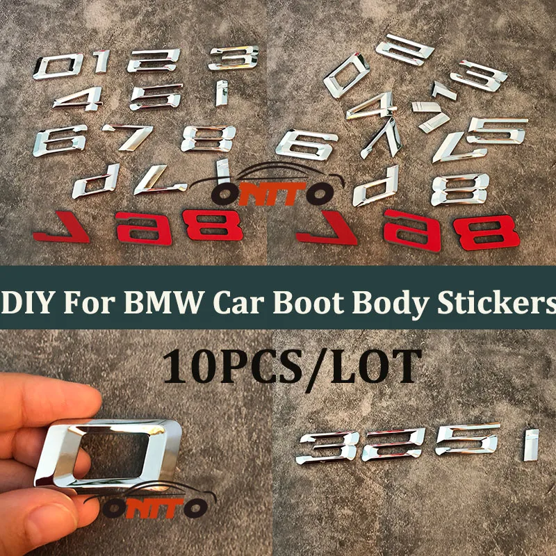 10pcs/lot For BMW Car Body Decals DIY accessories Auto Logo Car Emblems Badge 0/1/ 2 /3 /4 /5 /6/ 7 /8 /i /L/ d ABS Body label
10pcs/lot For BMW Car Body Decals DIY accessories Auto Logo Car Emblems Badge 0/1/ 2 /3 /4 /5 /6/ 7 /8 /i /L/ d ABS Body label