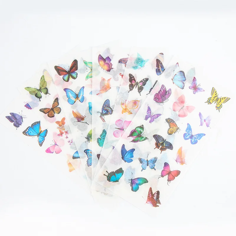 6 Sheet Beautiful Colorful Butterfly Stationery Sticker Scrapbooking Album Planner DIY Decorative Label School Office Supplies
6 Sheet Beautiful Colorful Butterfly Stationery Sticker Scrapbooking Album Planner DIY Decorative Label School Office Supplies