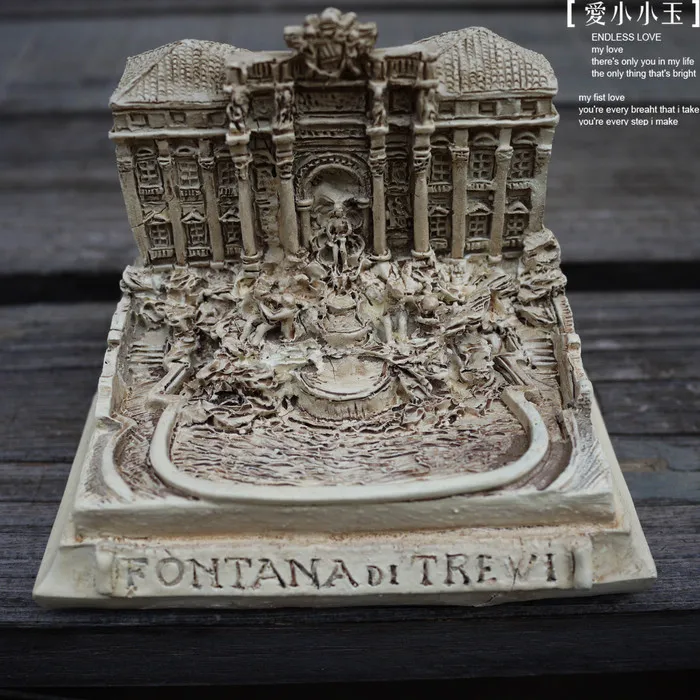 Hand-made Resin Crafts World Architecture Rome Ancient Builing Fontana Di Trevi Model Home Office Decoration
Hand-made Resin Crafts World Architecture Rome Ancient Builing Fontana Di Trevi Model Home Office Decoration