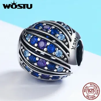 WOSTU 100% 925 Sterling Silver Peacock Feather Blue Charm Beads fit Women Charm Bracelet S925 Silver Beads Jewelry FIC472
WOSTU 100% 925 Sterling Silver Peacock Feather Blue Charm Beads fit Women Charm Bracelet S925 Silver Beads Jewelry FIC472