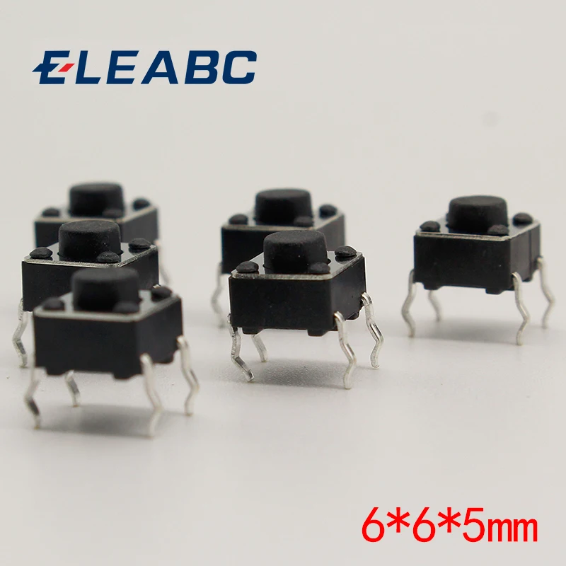 50pcs/lot 6x6x5MM 4PIN G90 Tactile Tact Push Button Micro Switch Direct Self-reset DIP Top Copper Russia
50pcs/lot 6x6x5MM 4PIN G90 Tactile Tact Push Button Micro Switch Direct Self-reset DIP Top Copper Russia