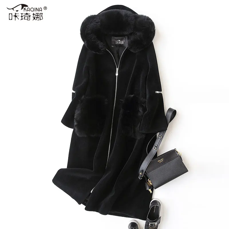 Real Fur Coat 100% Wool Jacket Autumn Winter Coat Women Clothes 2018 Korean Vintage Fox Fur Hooded Long Coats Abrigo Mujer 17160
Real Fur Coat 100% Wool Jacket Autumn Winter Coat Women Clothes 2018 Korean Vintage Fox Fur Hooded Long Coats Abrigo Mujer 17160