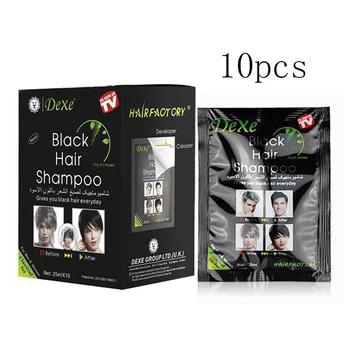 10pcs/lot Dexe Black Hair Shampoo Only 5 Minutes Grey Hair Removal Dye Hair Coloring Cream Building Fibers Hair Care
10pcs/lot Dexe Black Hair Shampoo Only 5 Minutes Grey Hair Removal Dye Hair Coloring Cream Building Fibers Hair Care
