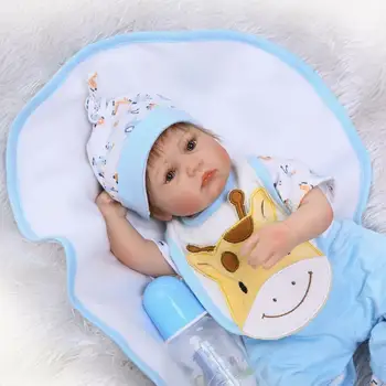 17" Silicone Vinyl Reborn Baby Boy Dolls Soft Lifelike Newborn Toys Gift Toys For Children
17" Silicone Vinyl Reborn Baby Boy Dolls Soft Lifelike Newborn Toys Gift Toys For Children