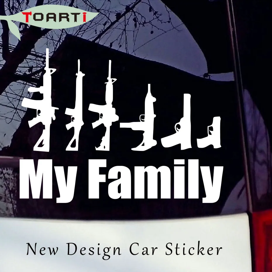 Personality Car Styling Decor My Family Assault Rifle Handgun Guns Truck Window 6" Vinyl Decal Sticker Black/White
Personality Car Styling Decor My Family Assault Rifle Handgun Guns Truck Window 6" Vinyl Decal Sticker Black/White