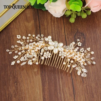 TOPQUEEN HP143 Elegant Wedding Bridal Hair Accessory Crystal And Pearl Beaded Hair Comb Female Hair Clip Pearl Hair Ornaments
TOPQUEEN HP143 Elegant Wedding Bridal Hair Accessory Crystal And Pearl Beaded Hair Comb Female Hair Clip Pearl Hair Ornaments