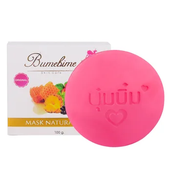 

Thailand Bumebime Mask Natural Handmade Whitening Soap Fruits Extract Whitening Reduce Dark Spot White Skin Fast Bright Genuine