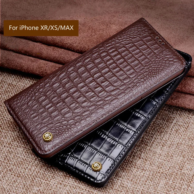 Luxury Original Brand Genuine Crocodile Leather Phone Cases for IPhone XS XR Case Fashion Phone Bags for IPhone XS MAX Case
Luxury Original Brand Genuine Crocodile Leather Phone Cases for IPhone XS XR Case Fashion Phone Bags for IPhone XS MAX Case