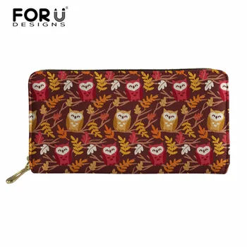 FORUDESIGNS Fashion Owl Print Women Wallet Long PU Leather Women's Card Holder Purse Zipper Design Female Wallet Money Bag
FORUDESIGNS Fashion Owl Print Women Wallet Long PU Leather Women's Card Holder Purse Zipper Design Female Wallet Money Bag