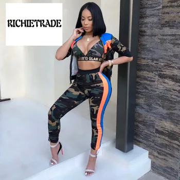 Richietrade Sexy Woman Three Pieces Suit Camouflage V Neck Underwaist Jackets Short Pants
Richietrade Sexy Woman Three Pieces Suit Camouflage V Neck Underwaist Jackets Short Pants