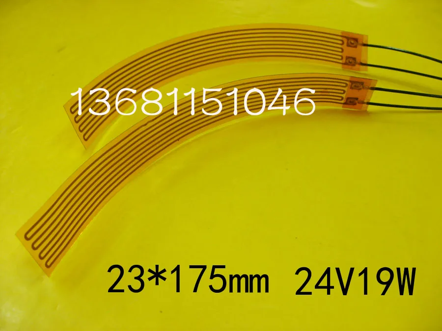 10Pieces Thin heater sheet polyimide heating film bendable heating belt heater 23*175 24V19W
10Pieces Thin heater sheet polyimide heating film bendable heating belt heater 23*175 24V19W