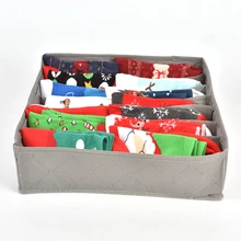 3 قطعة غير المنسوجة صندوق تخزين منزلي الملابس الداخلية المنظم صناديق البرازيلي ربطة العنق الجوارب حاوية قابلة للطي المنظمون مختلف تصميم الش...(China)