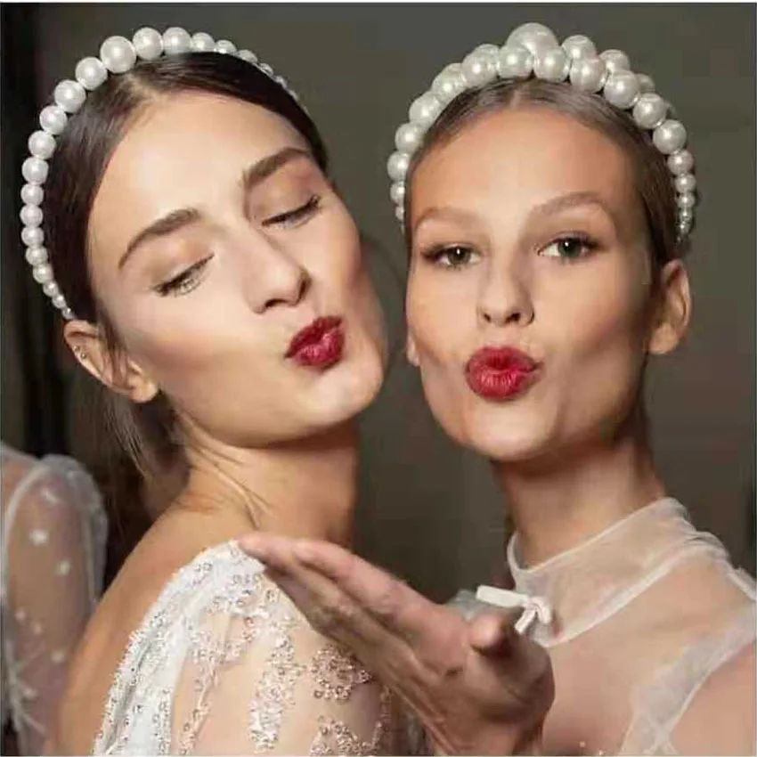 Elegant Fashion Wedding Birthday full big Pearl Hair Bands Headband Hair Accessories Ornaments Head Wear Hoop for Women Girls
Elegant Fashion Wedding Birthday full big Pearl Hair Bands Headband Hair Accessories Ornaments Head Wear Hoop for Women Girls
