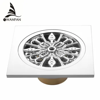 Drains 10*10cm Solid Brass Chrome Silver Shower Drain Bathroom Square Cover Anti-odor Hair Strainer Balcony Floor DrainBS-8109A
Drains 10*10cm Solid Brass Chrome Silver Shower Drain Bathroom Square Cover Anti-odor Hair Strainer Balcony Floor DrainBS-8109A
