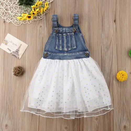 Cute Toddler Infant Kids Baby Girls Denim Lace Dress Princess Pageant Party Tutu Tulle Overalls Dress
Cute Toddler Infant Kids Baby Girls Denim Lace Dress Princess Pageant Party Tutu Tulle Overalls Dress
