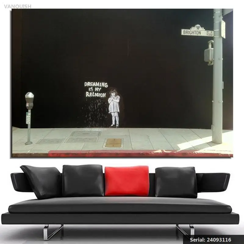 VANQUISH Free shipment Banksy dreaming is my religion Art Picture Paint on Canvas Prints oil Painting art24093116
VANQUISH Free shipment Banksy dreaming is my religion Art Picture Paint on Canvas Prints oil Painting art24093116