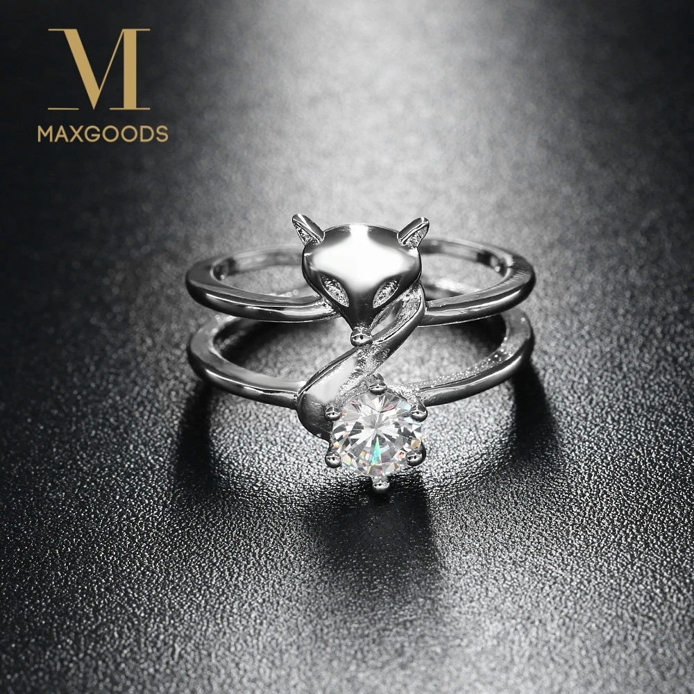 1 Pcs Fashion Adjustable Crystal Silver Plated Fox Ring for Woman Party Wedding Jewelry
1 Pcs Fashion Adjustable Crystal Silver Plated Fox Ring for Woman Party Wedding Jewelry
