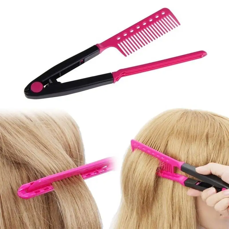 Hair Combs V Type Hair Straightener Comb DIY Salon Haircut Hairdressing Styling Tool
Hair Combs V Type Hair Straightener Comb DIY Salon Haircut Hairdressing Styling Tool